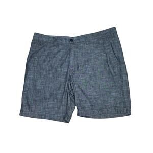 Nautica Men's Classic Fit Deck Chino Shorts 8'' Gray Flat Front Streetwear 38W